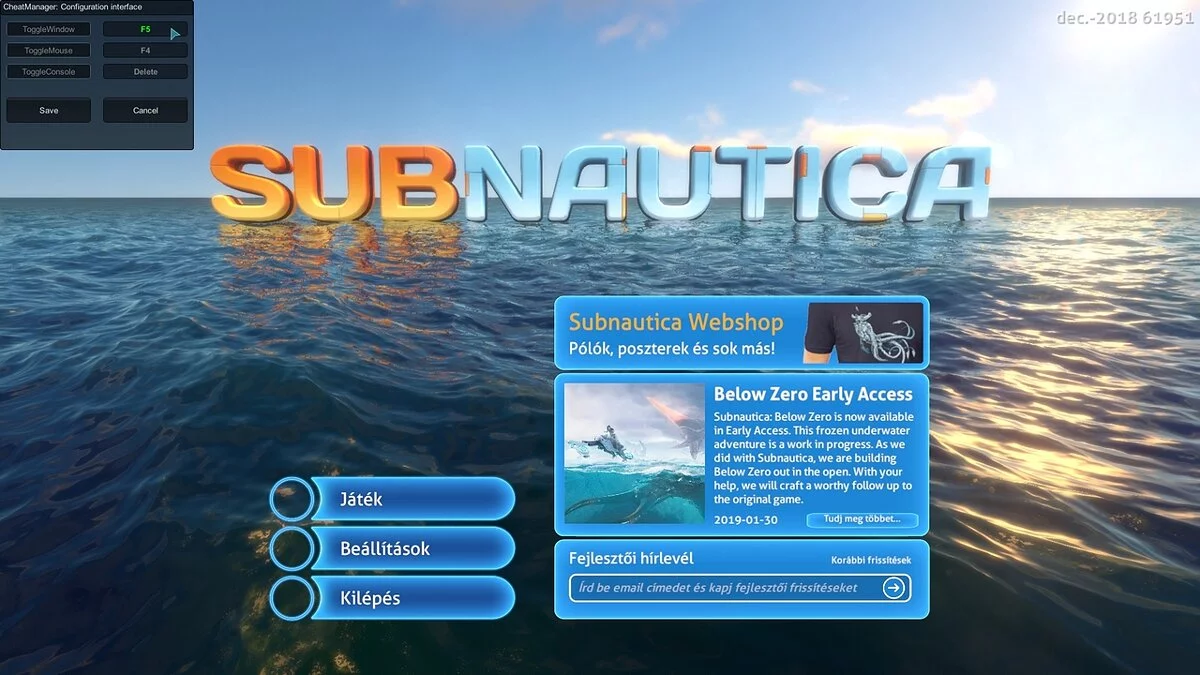 Subnautica — Чит-менеджер