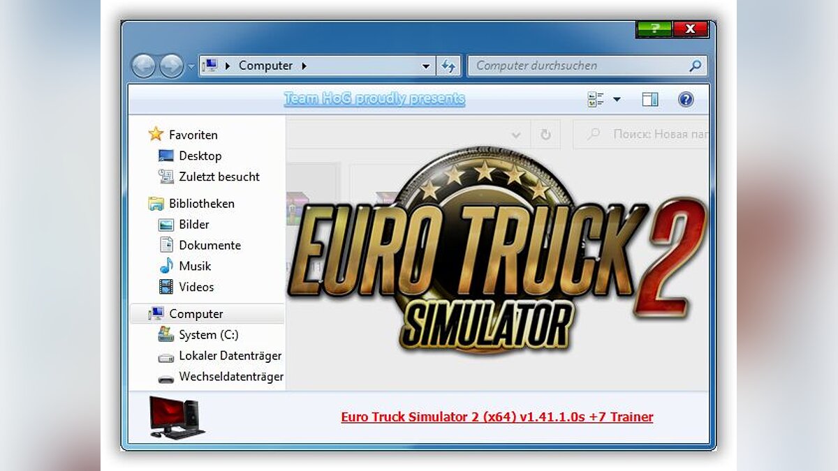 Euro Truck Simulator 2 — Трейнер (+7) [1.41.1.0s]