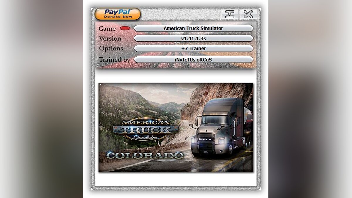 American Truck Simulator — Трейнер (+7) [1.41.1.3s]