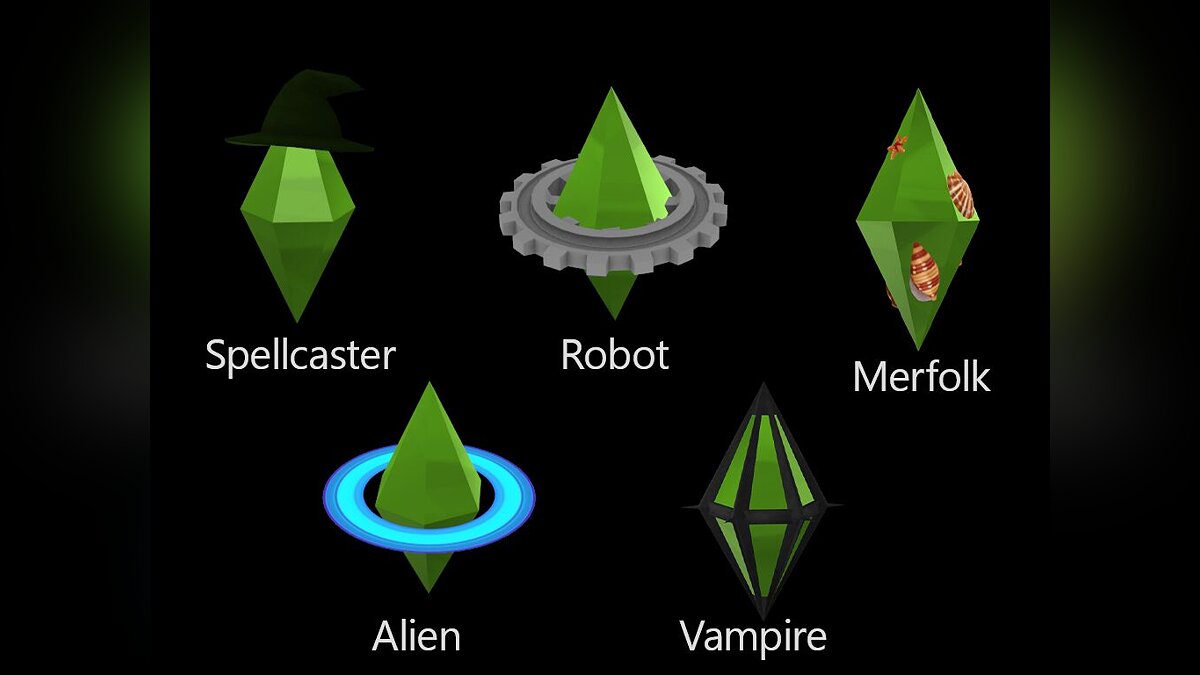 The Sims 4 — Оккультный кристалл над героями