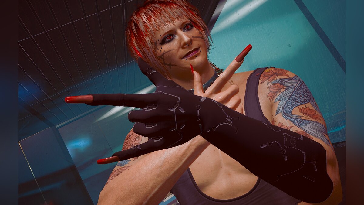 Cyberpunk 2077 — Длинные ногти для мужчин