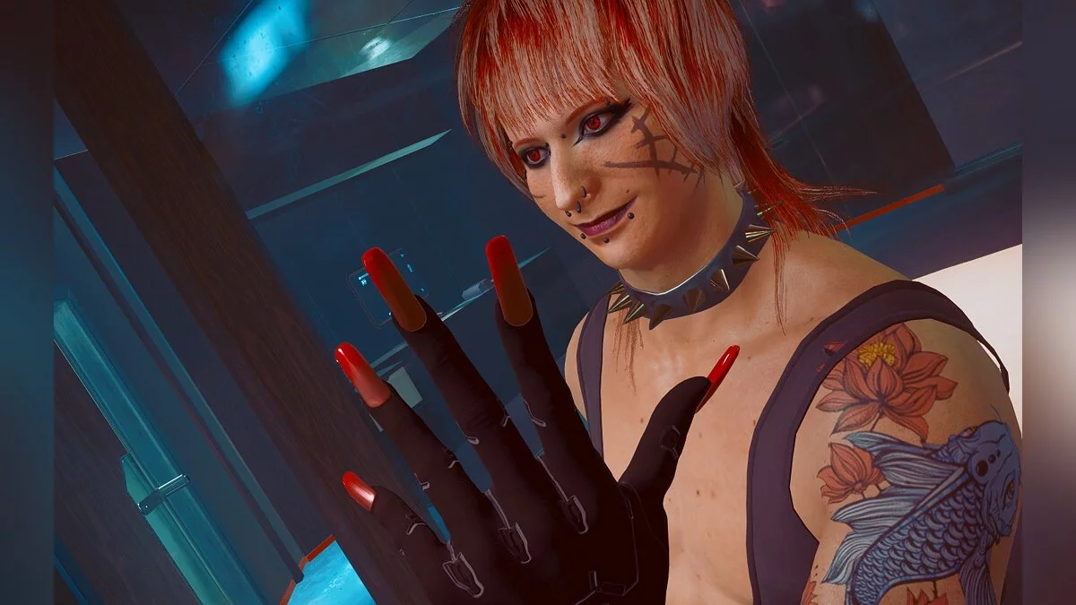 Cyberpunk 2077 — Длинные ногти для мужчин