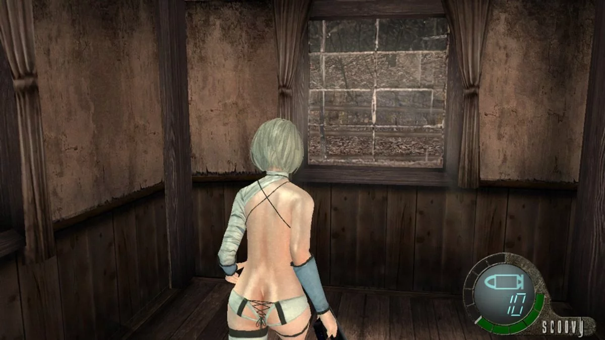 Resident Evil 4 (2005) — 2B в нижнем белье вместо Леона