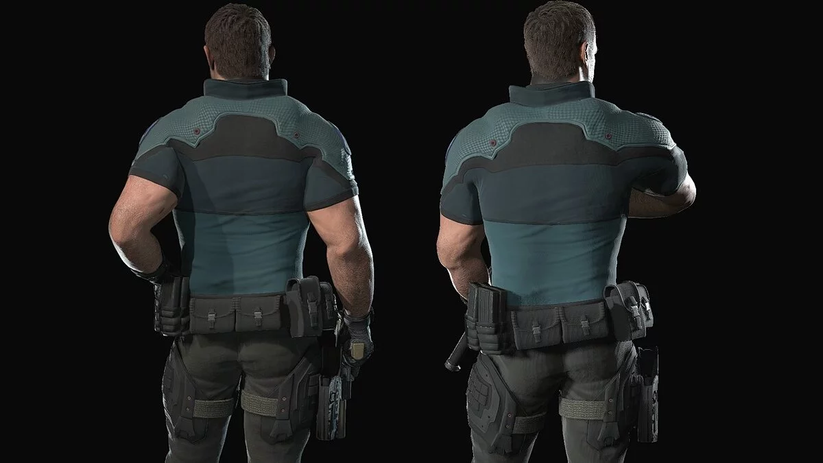 Resident Evil Village — Крис в костюме из RE Vendetta