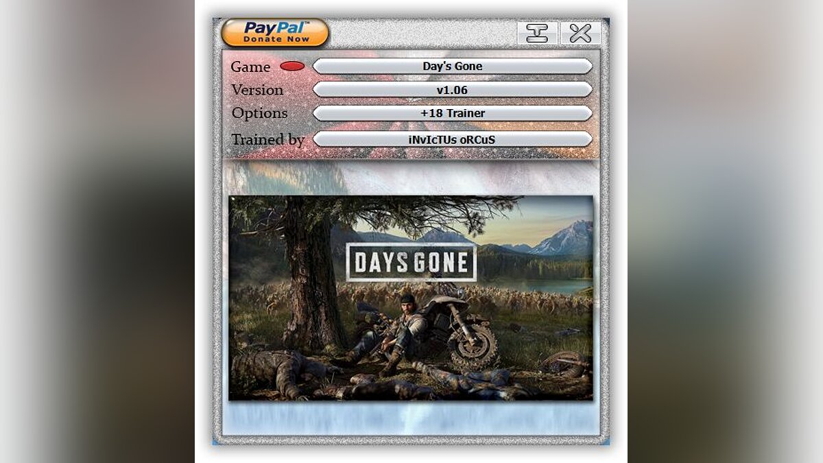 Days Gone — Трейнер (+18) [1.06]