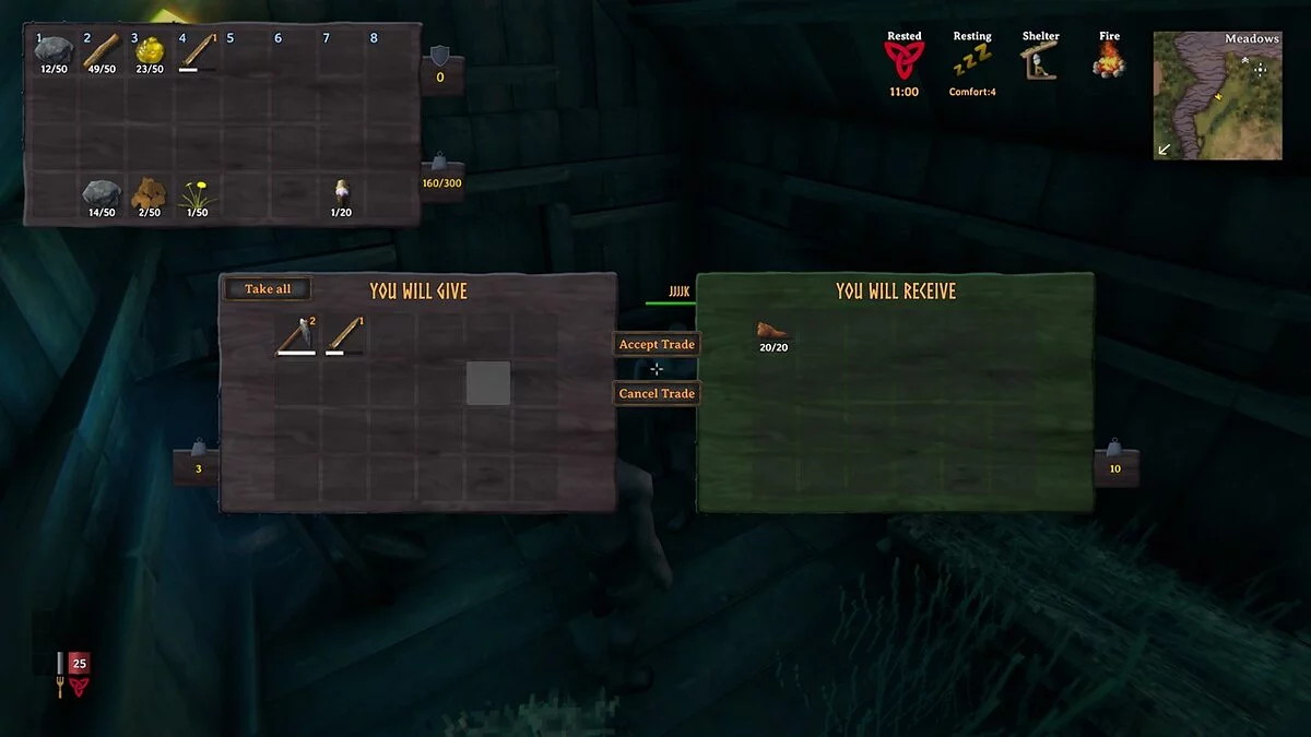 Valheim — Торговля между игроками