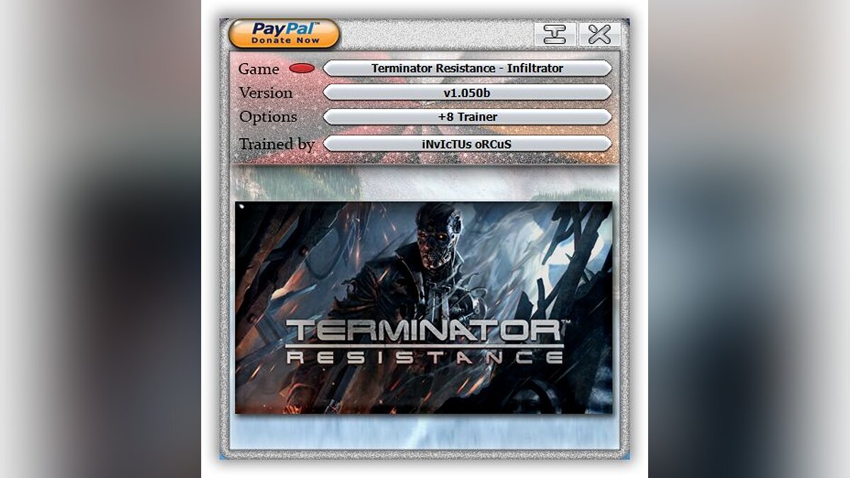 Terminator: Resistance — Трейнер (+6/+7/+8) [1.027 - 1.050b]