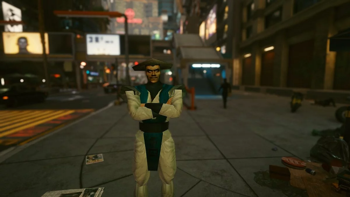 Cyberpunk 2077 — Рэйден из игры Mortal Kombat 1996 года