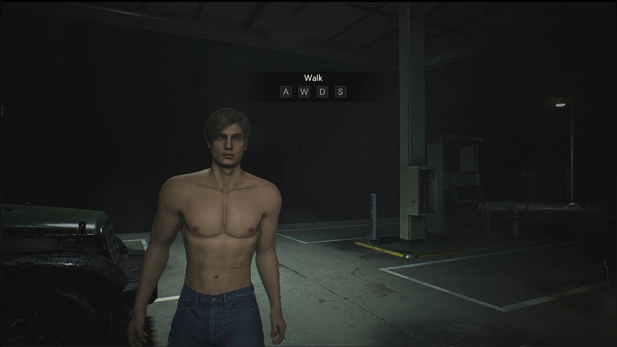 Resident Evil 2 — Леон без рубашки