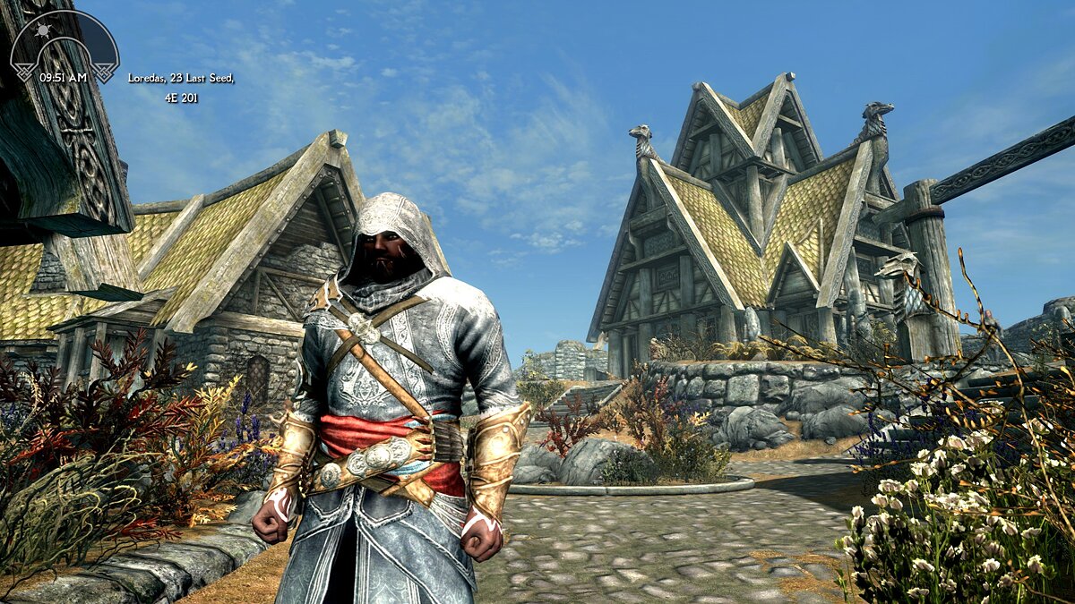 Elder Scrolls 5: Skyrim Special Edition — Броня Эцио из игры Assassins Creed Revelations