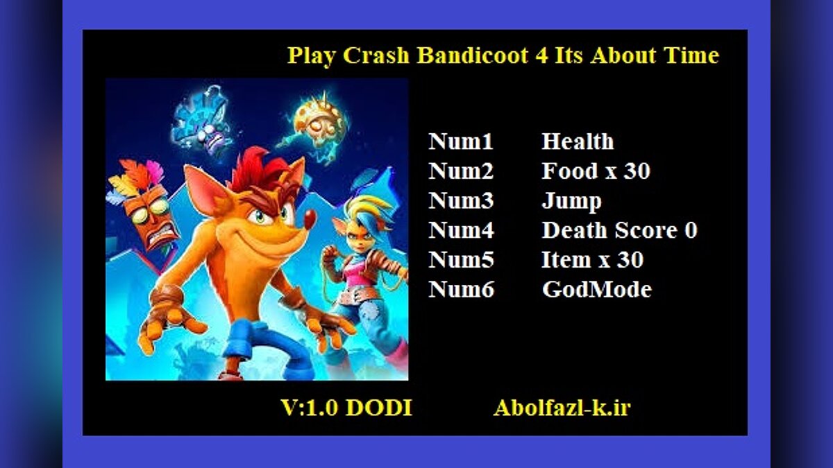 Crash Bandicoot 4: It&#039;s About Time — Трейнер (+6) [1.0]