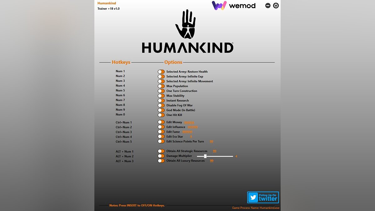 Humankind — Трейнер (+18) [1.0] [v1.0+]