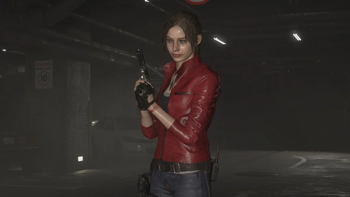 Resident Evil 2 — Клэр в перчатках