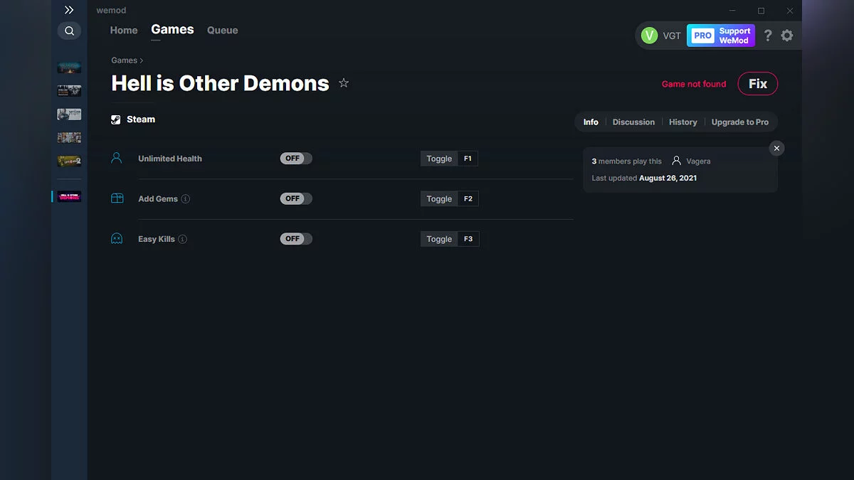 Hell is Other Demons — Трейнер (+3) от 26.08.2021 [WeMod]