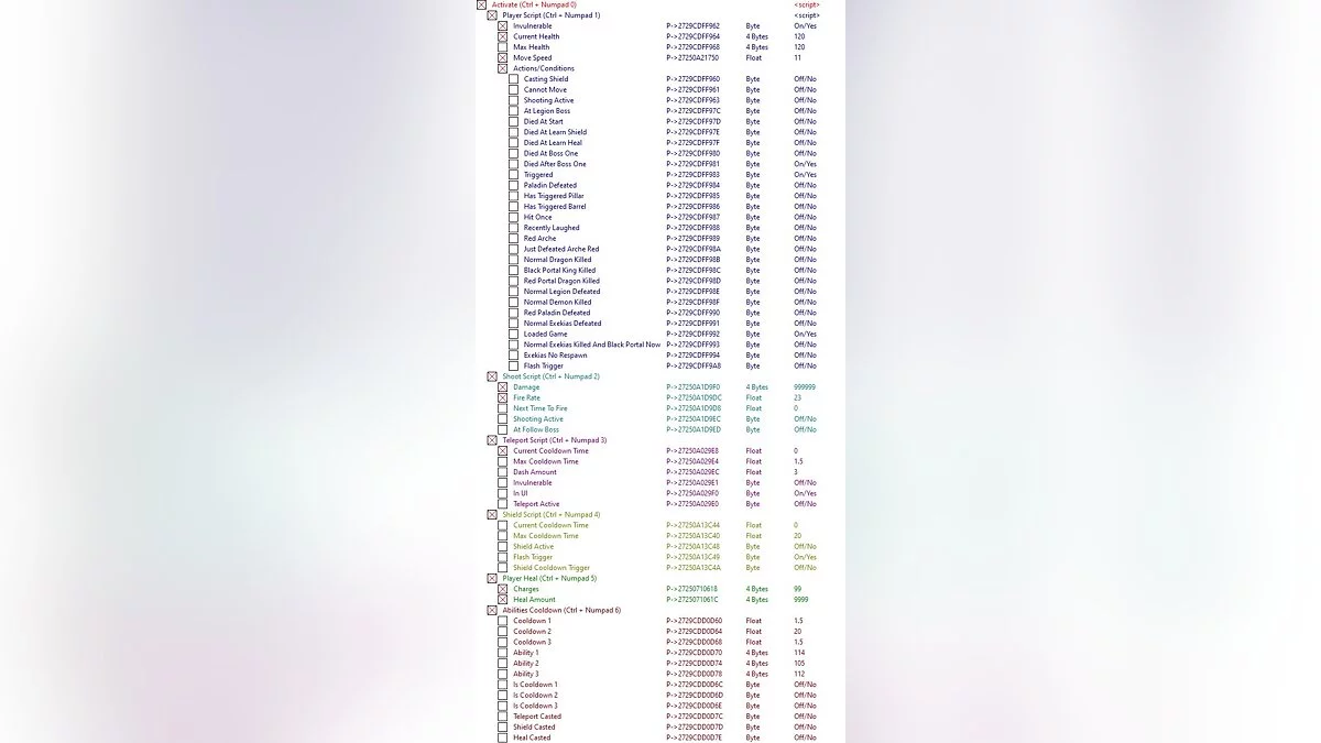 Calturin — Таблица для Cheat Engine [1.1e]