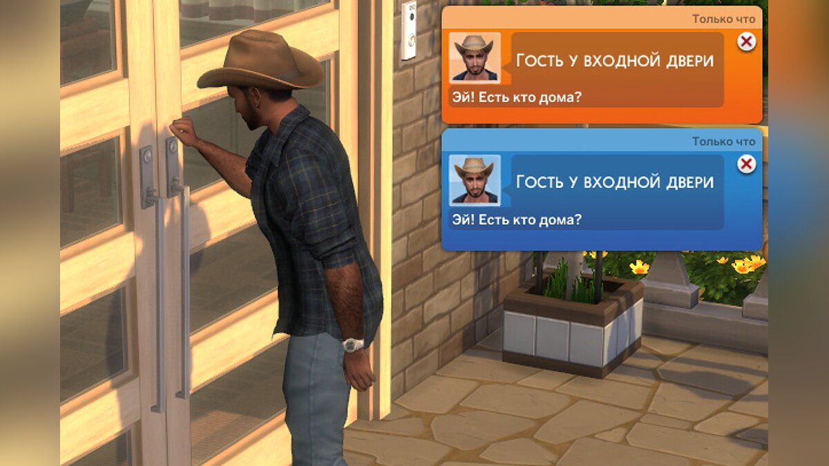 The Sims 4 — Уведомления о посетителях