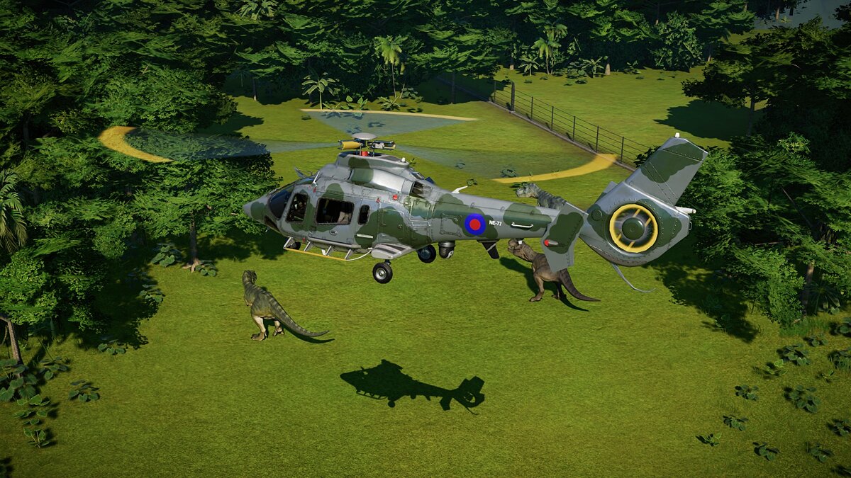 Jurassic World Evolution — Вертолет РАФ