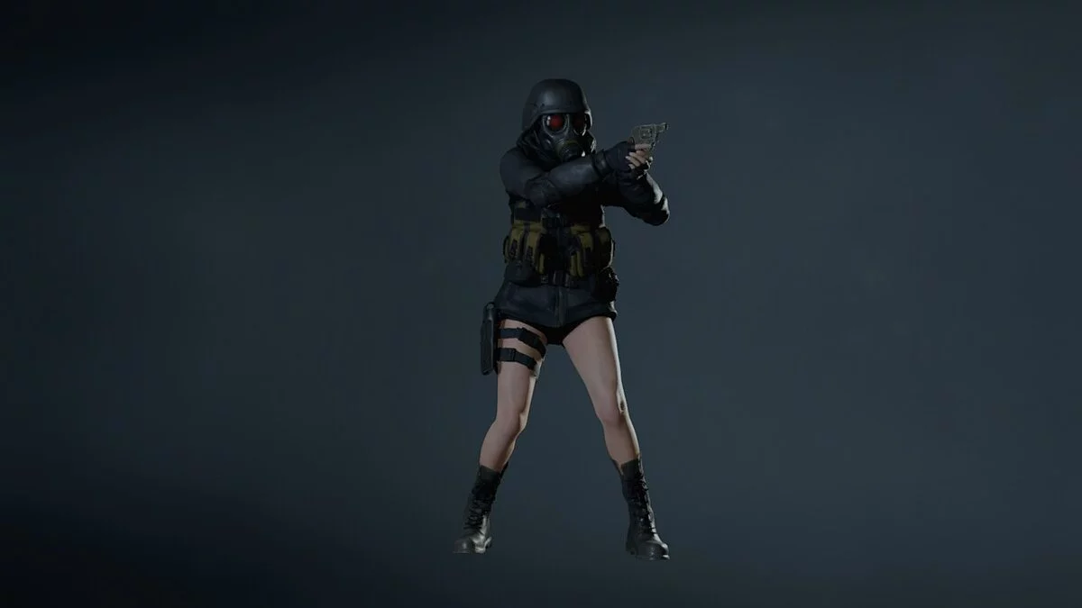 Resident Evil 2 — Клэр в одежде Ханка