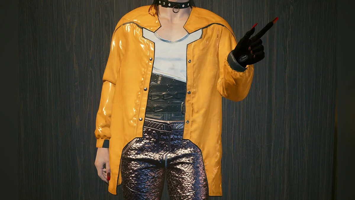 Cyberpunk 2077 — Свободный жакет с длинными рукавами для мужчин