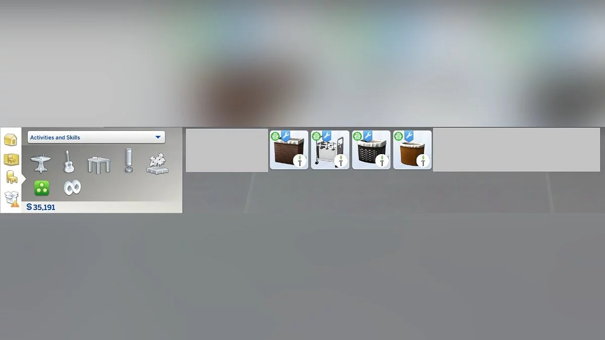 The Sims 4 — Корзины для белья под столом