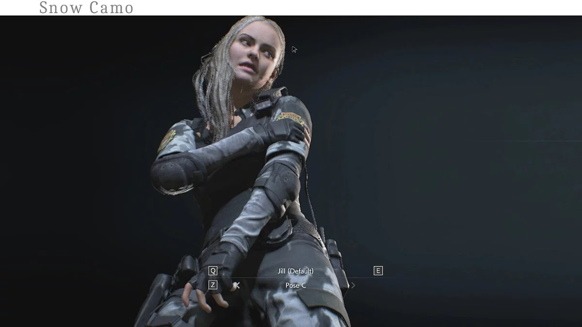 Resident Evil 3 — Роза Винтерс в цветном костюме полиции