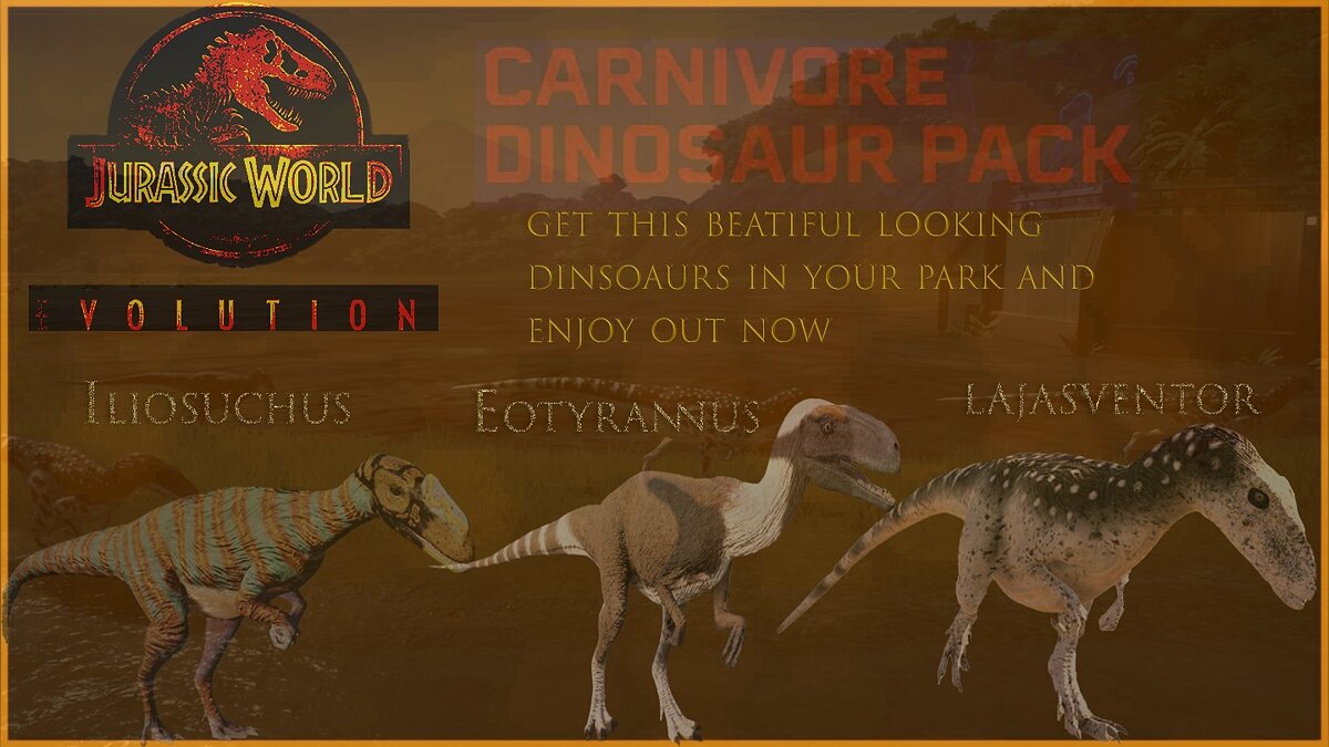 Jurassic World Evolution — Набор динозавров-хищников
