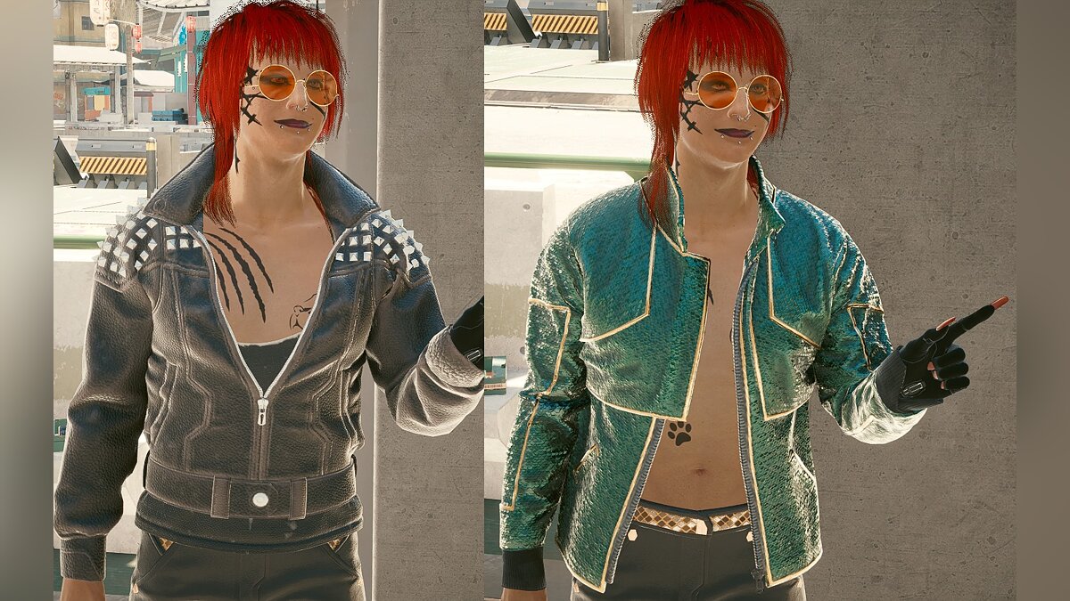 Cyberpunk 2077 — Две куртки для мужчин