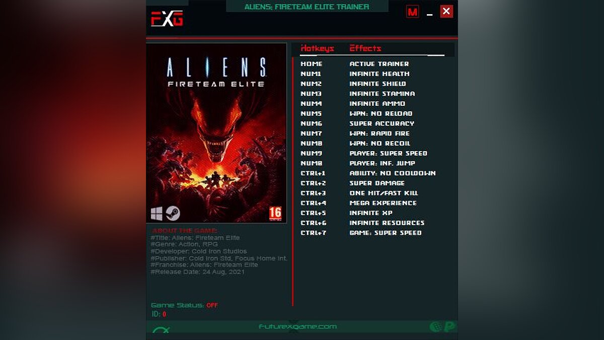 Aliens: Fireteam Elite — Трейнер (+17) [1.0]