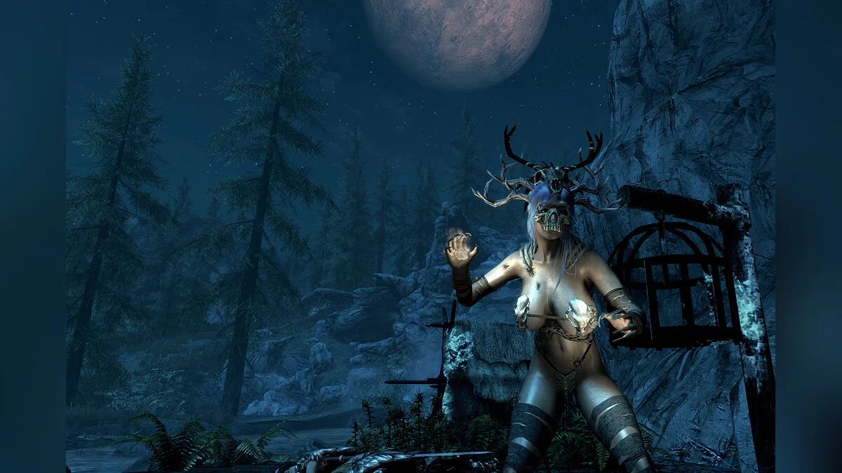 Elder Scrolls 5: Skyrim Special Edition — Мэшап из костюмов племенной волшебницы