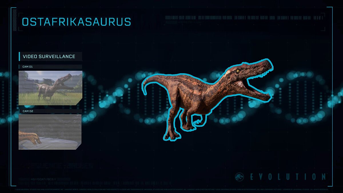 Jurassic World Evolution — Остафриказавр (ремейк)