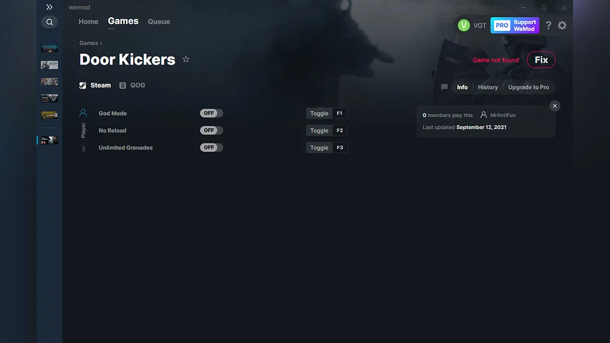Door Kickers — Трейнер (+3) от 12.09.2021 [WeMod]