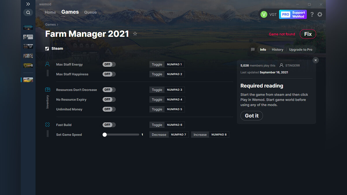 Farm Manager 2021 — Трейнер (+7) от 16.09.2021 [WeMod]