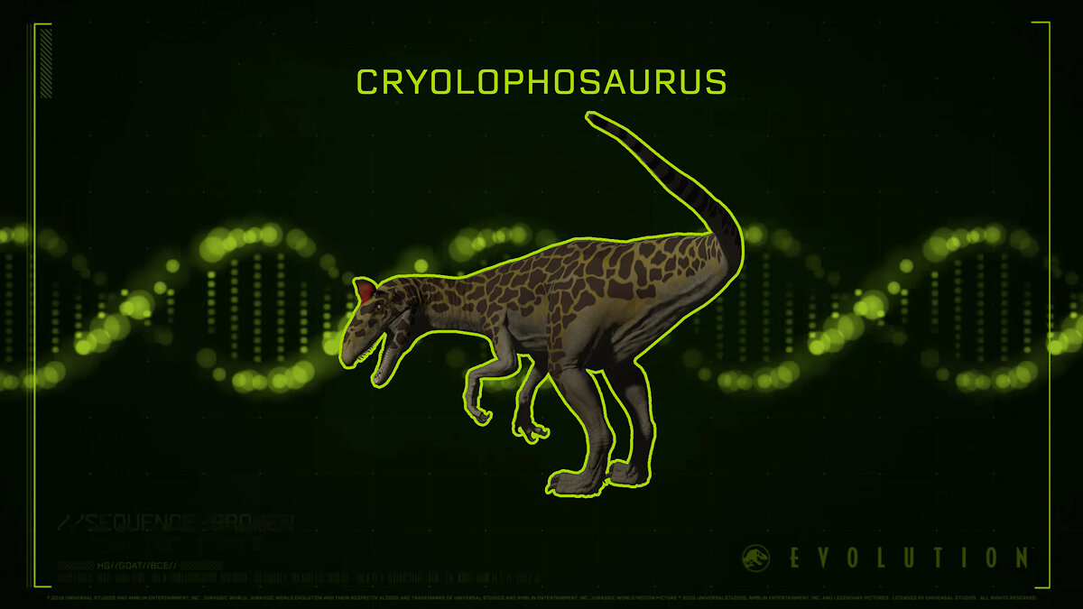 Jurassic World Evolution — Новые виды криолофозавров