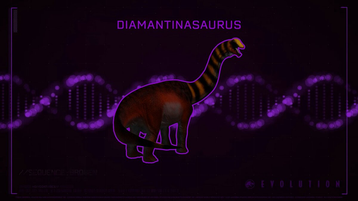 Jurassic World Evolution — Новый вид диамантиназавра