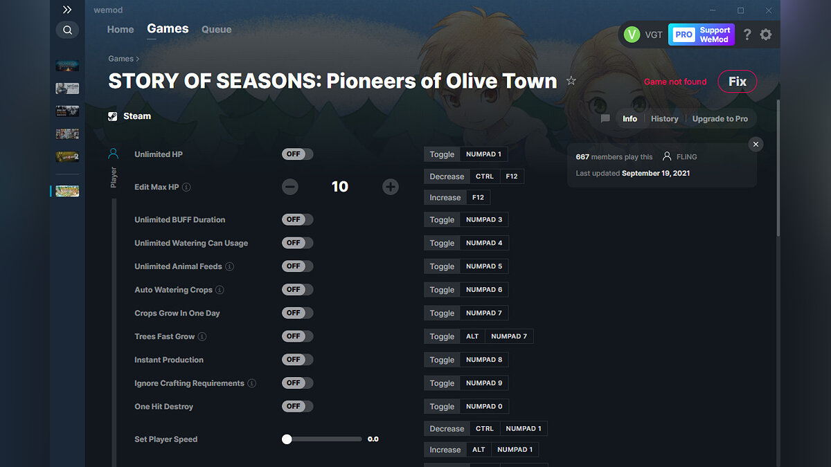 Story of Seasons: Pioneers of Olive Town — Трейнер (+33) от 19.09.2021 [WeMod]