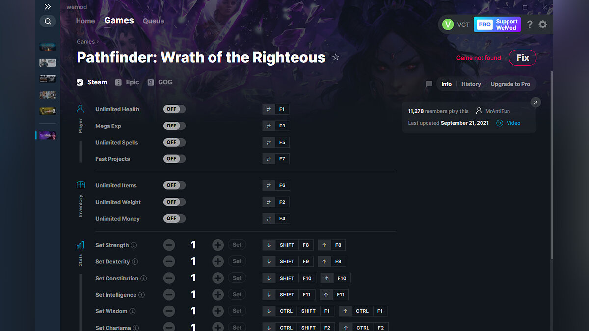 Pathfinder: Wrath of the Righteous — Трейнер (+18) от 21.09.2021 [WeMod]