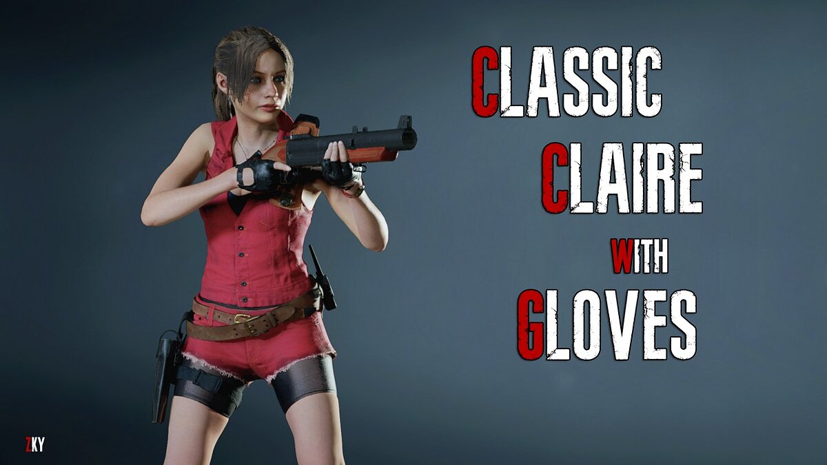 Resident Evil 2 — Классическая Клэр в перчатках