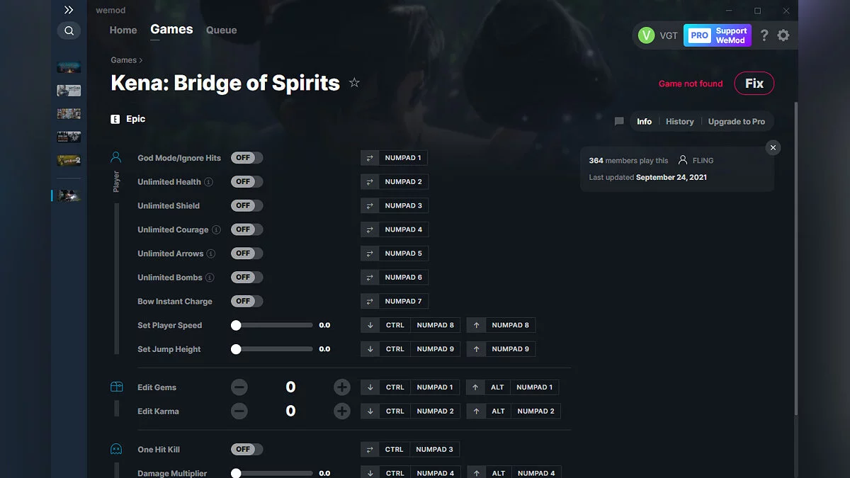 Kena: Bridge of Spirits — Трейнер (+14) от 24.09.2021 [WeMod]