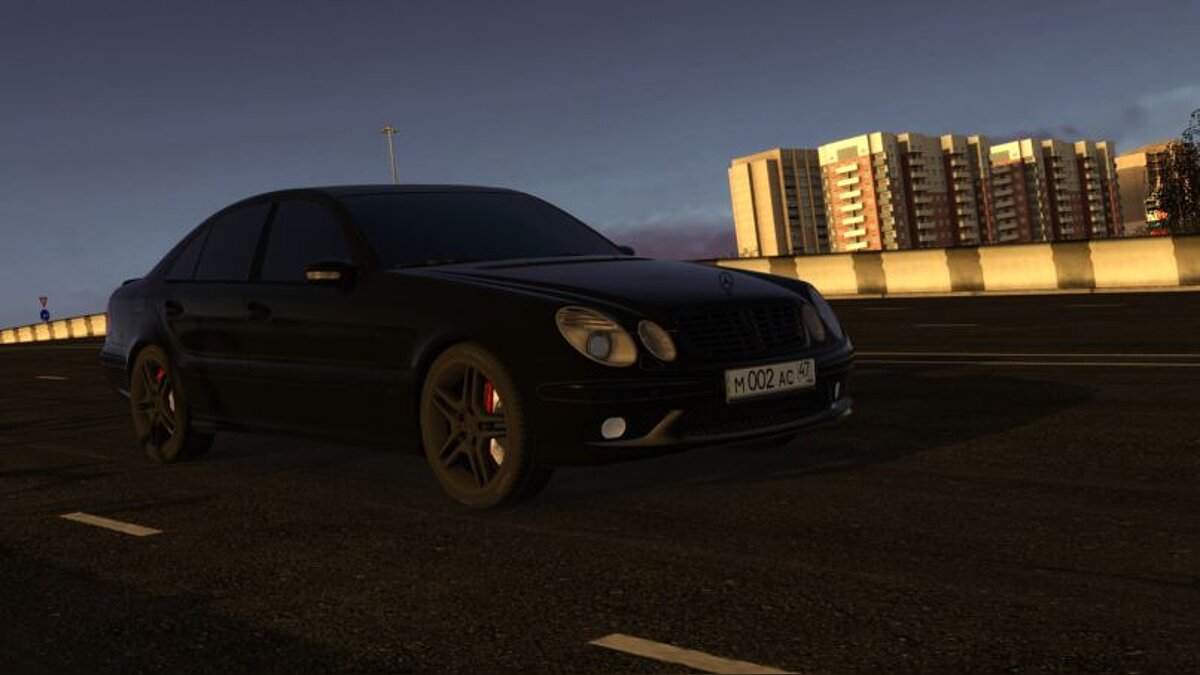 City Car Driving — Mercedes-Benz E55 AMG Black Edition