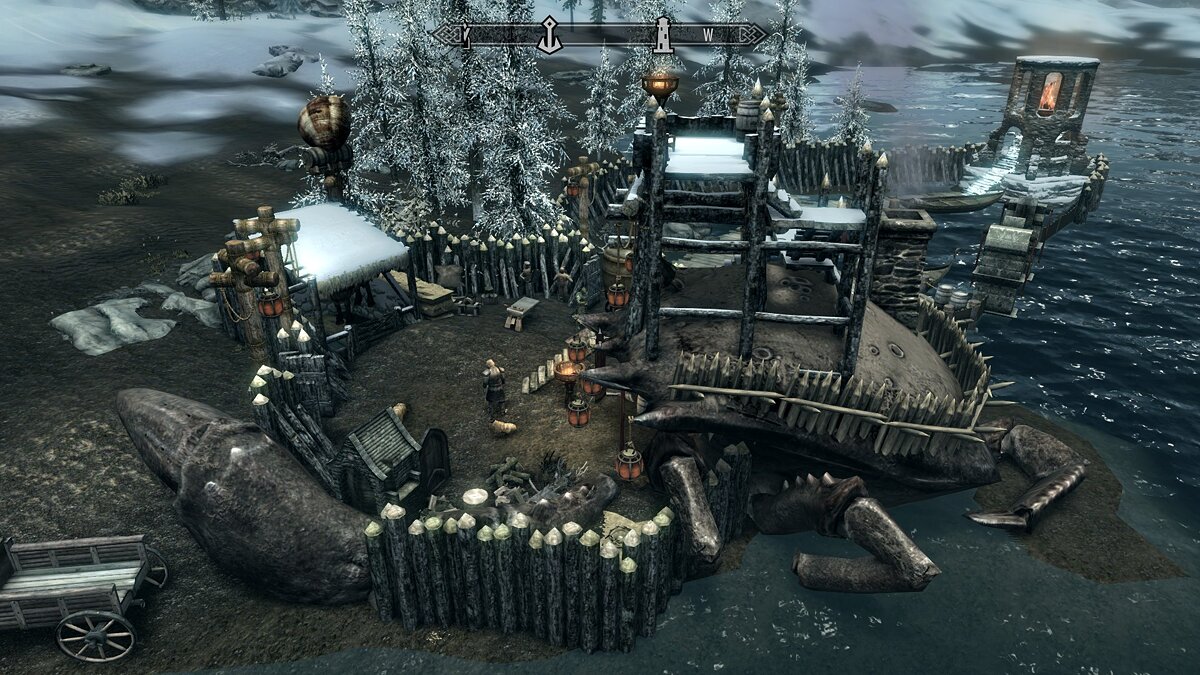 Elder Scrolls 5: Skyrim Special Edition — Лагерь на гигантском крабе