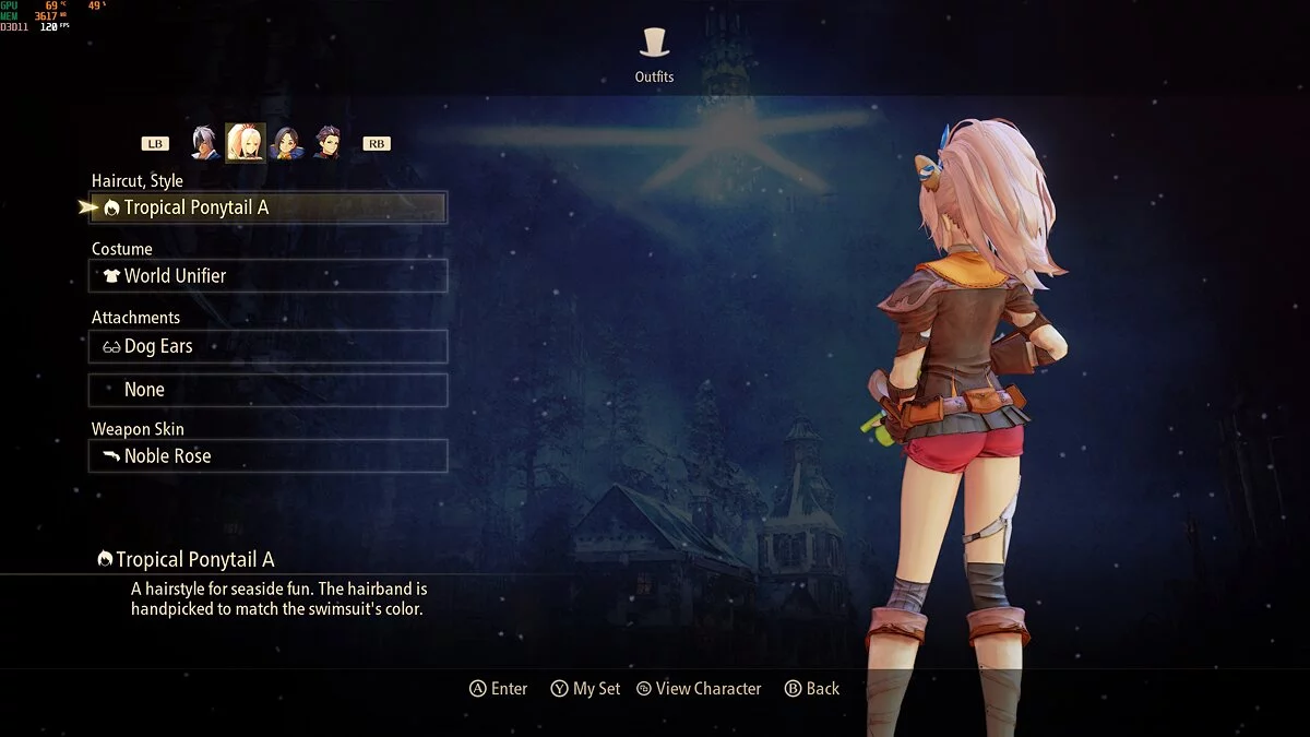 Tales of Arise — Шионна без юбки и рюкзака