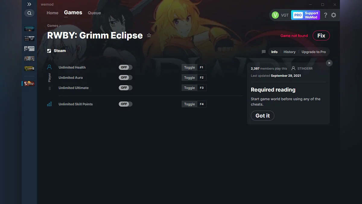 Трейнер (+4) от 29.09.2021 [WeMod]