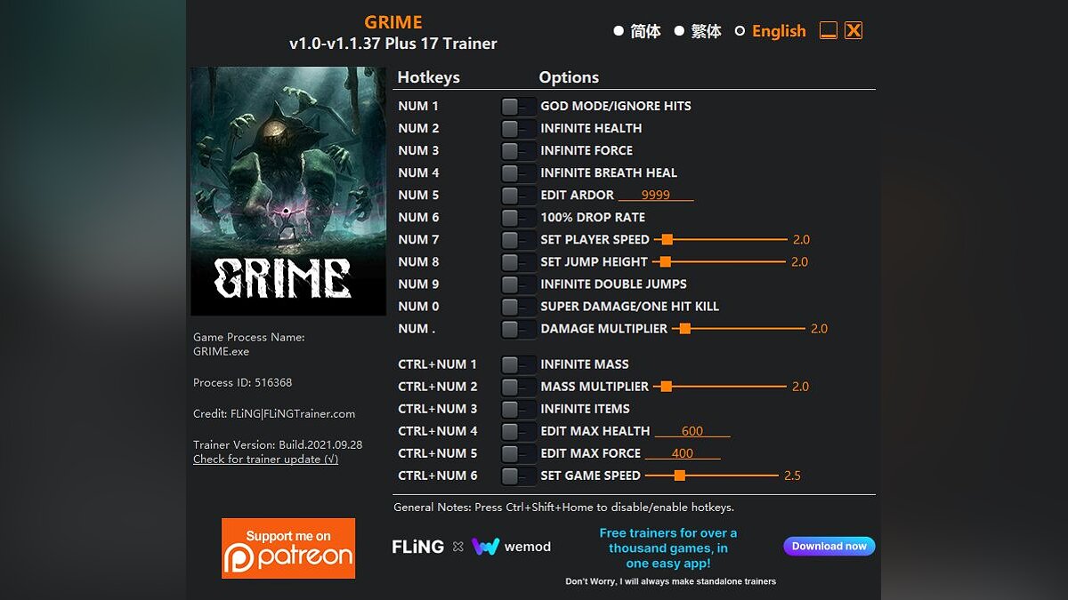 Grime — Трейнер (+17) [1.0 - 1.1.37]