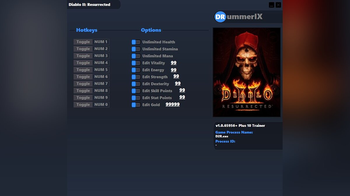 Diablo 2: Resurrected — Трейнер (+10) [Game Version: v1.0.65956+] 