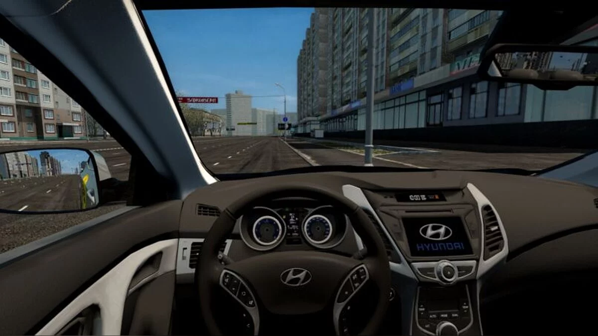 City Car Driving — Hyundai Elantra 1.8 (Яндекс такси)