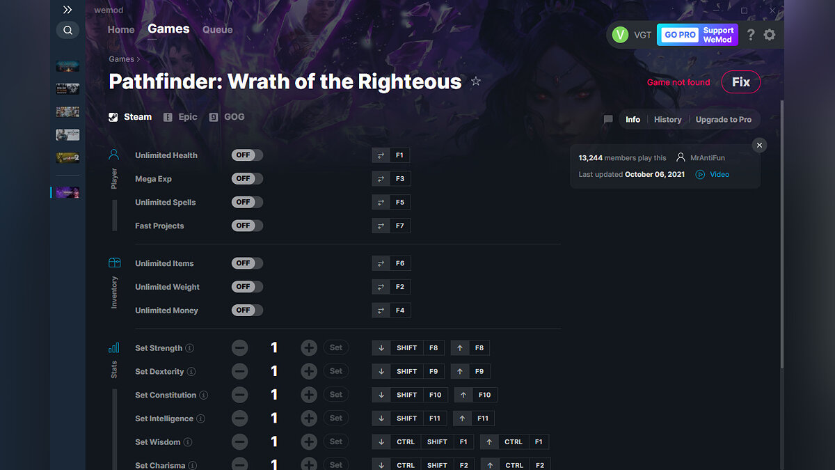 Pathfinder: Wrath of the Righteous — Трейнер (+18) от 06.10.2021 [WeMod]