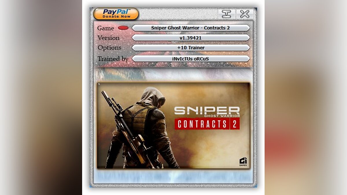 Sniper Ghost Warrior Contracts 2 — Трейнер (+10) [1.39421]