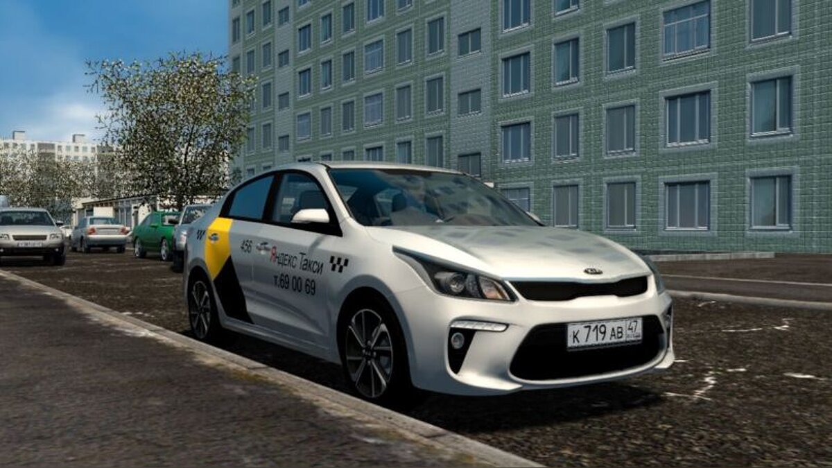 City Car Driving — Kia Rio 1.6i (Яндекс такси)