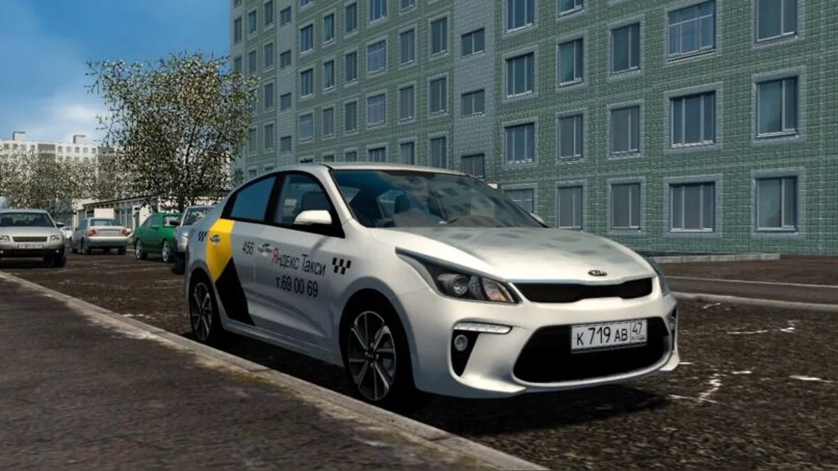 City Car Driving — Kia Rio 1.6i (Яндекс такси)