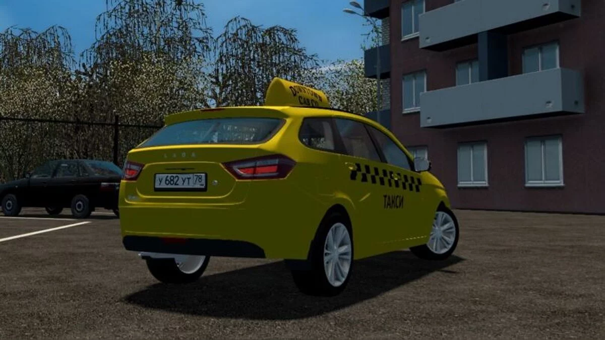 City Car Driving — Lada Vesta Universal 2017 (Такси)